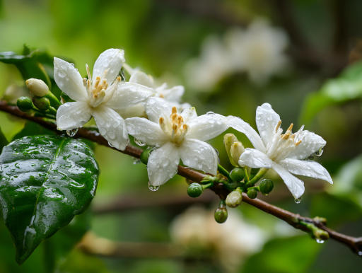 早期の降雨により他産地より早く開花するサンマルコスのコーヒーの花|鹿児島コーヒー addCoffee