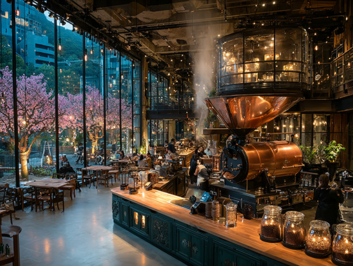 キリマンジャロコーヒーを焙煎する日本の大規模工場｜鹿児島コーヒー addCoffee