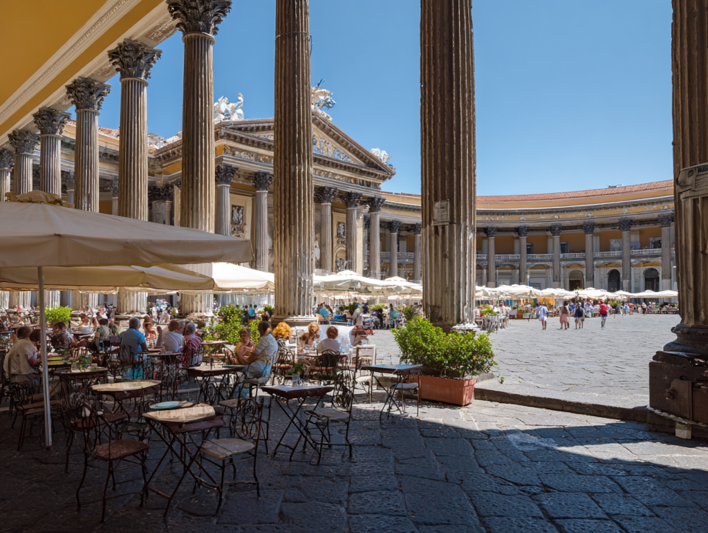 アメリカーノ文化が息づくナポリの歴史的広場|鹿児島コーヒー addCoffee