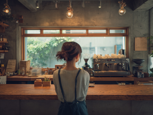 スペシャルティコーヒーカフェで浅煎りカフェラテを注文|鹿児島コーヒー addCoffee