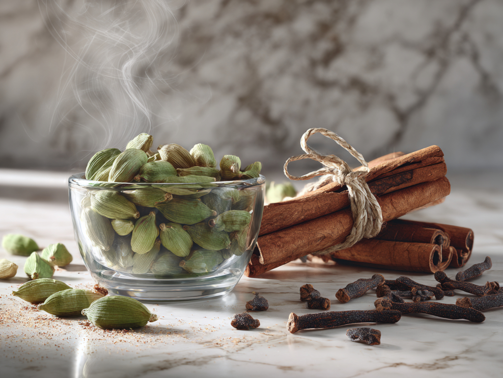 スパイスカレーに品格を与える香りスパイス、カルダモン、シナモン、クローブ|鹿児島中央駅カレー addCoffee