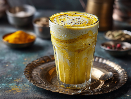 インドの伝統的なターメリック入りラッシー｜鹿児島中央駅カレー addCoffee