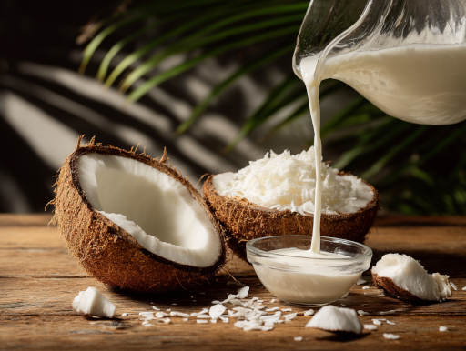 ココナッツミルクは健康効果をもたらす天然素材|鹿児島中央駅カレー addCoffee